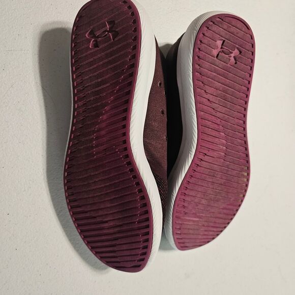 Under Armour Women's Burgundy Athletic Shoes - Picture 4 of 6